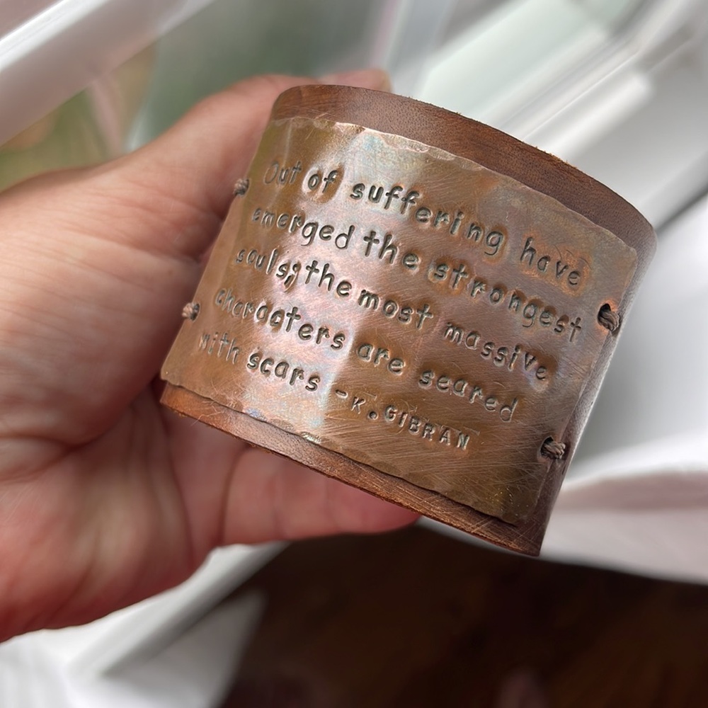 Leather cuff. - Picture 2 of 2